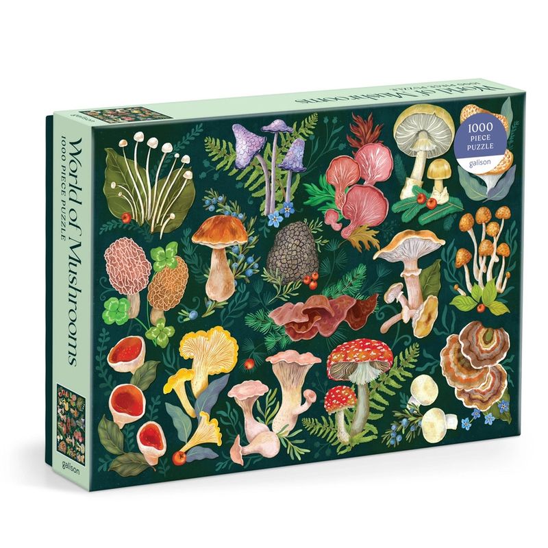 World of Mushrooms 1000 Piece Puzzle By Galison