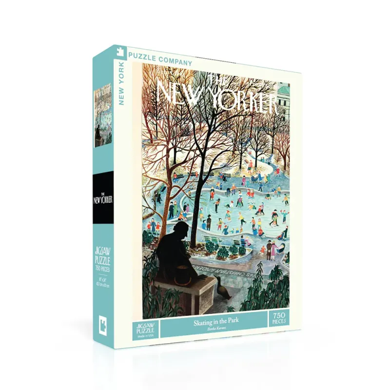 New Yorker-Skating in the Park 750pc Jigsaw Puzzle