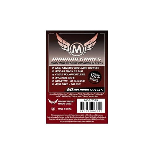 Mayday Premium Mini Chimera Sleeves, Dark Red