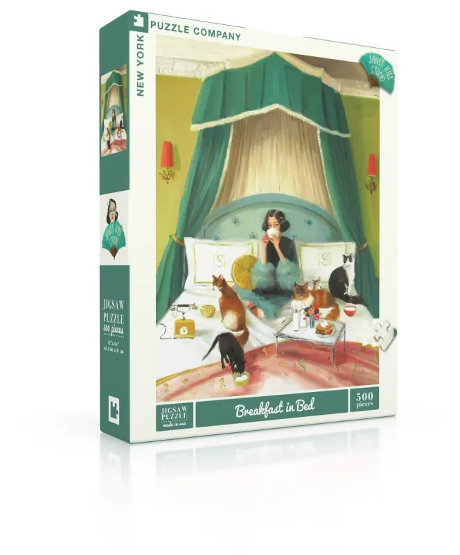 Breakfast in Bed 500pc New York Puzzle Company Jigsaw Puzzle