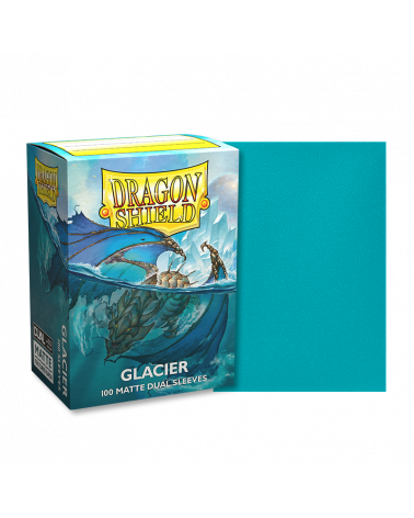 Dragon Shield 100ct Matte Dual Sleeves - Glacier