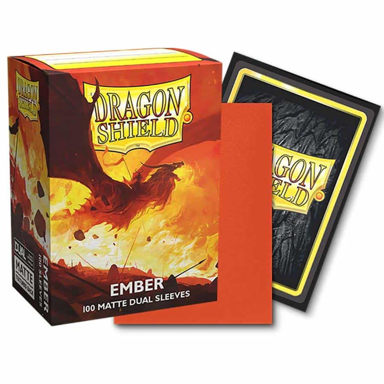 Dragon Shield 100ct Matte Dual Sleeves - Ember