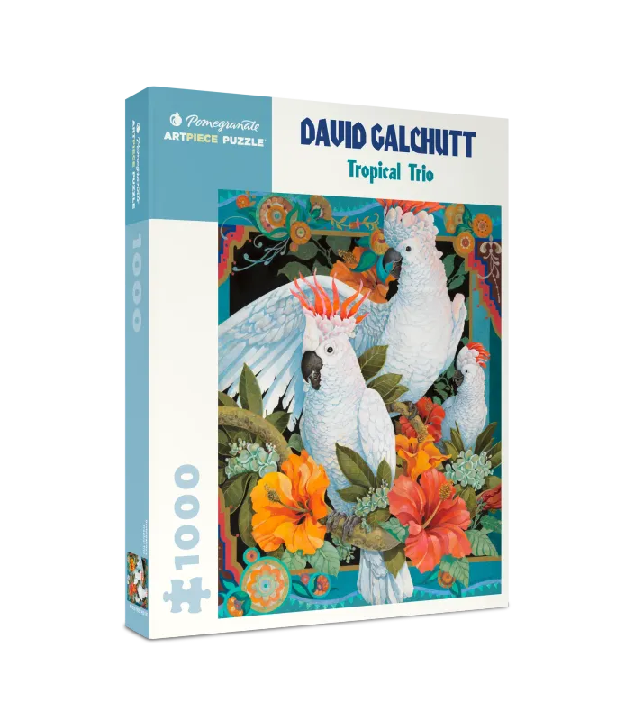 David Galchutt: Tropical Trio 1000pc Pomegranate Jigsaw Puzzle