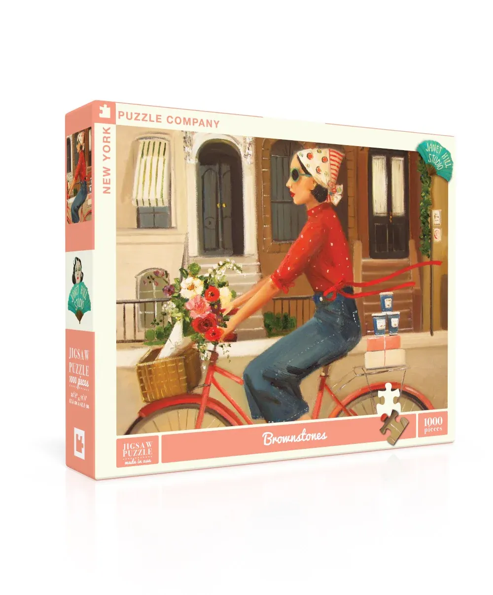Brownstones 1000pc New York Puzzle Company Jigsaw Puzzle