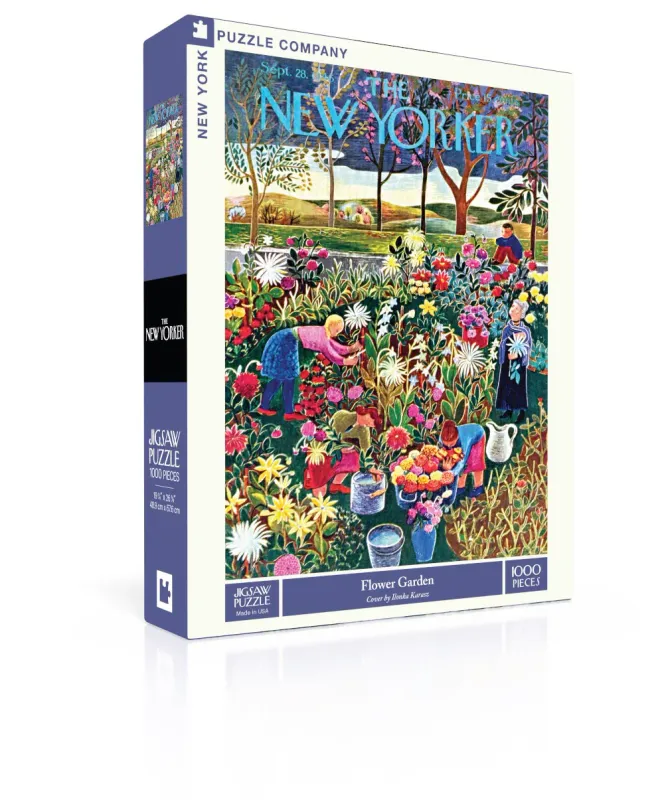Flower Garden 1000pc New York Puzzle Company Jigsaw Puzzle