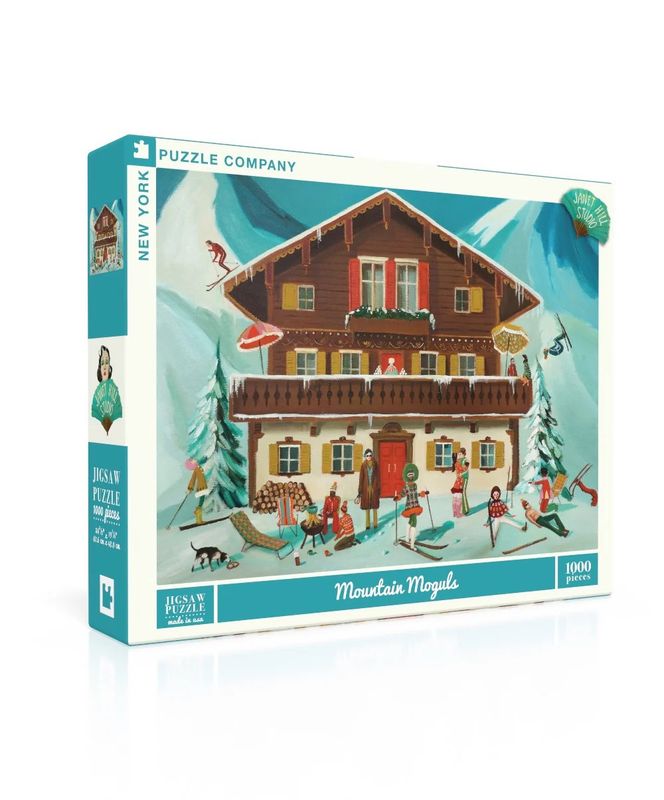 Mountain Moguls 1000pc New York Puzzle Company Jigsaw Puzzle