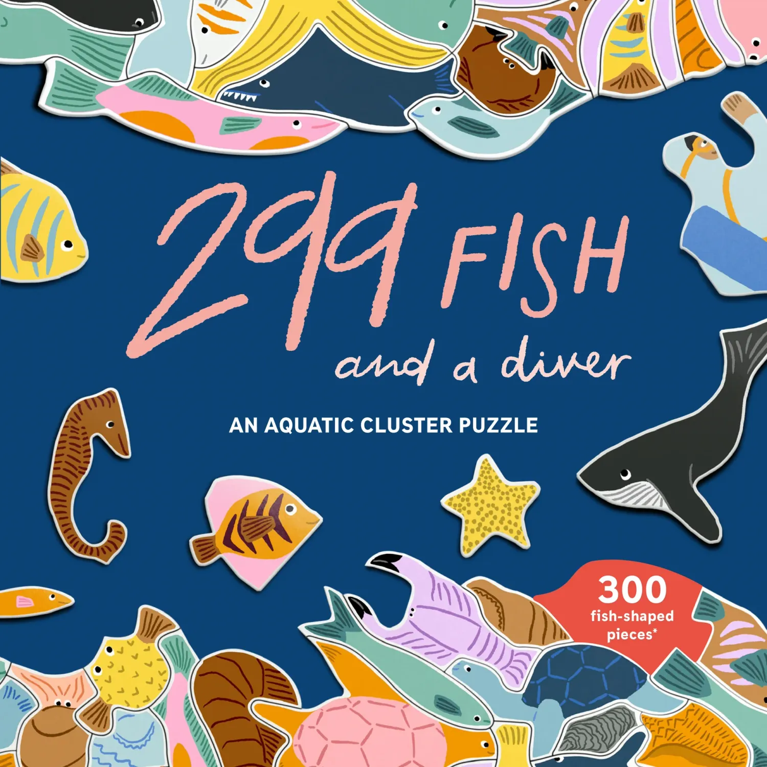 299 Fish (and a diver) 299 Piece Puzzle: An Aquatic Cluster Puzzle