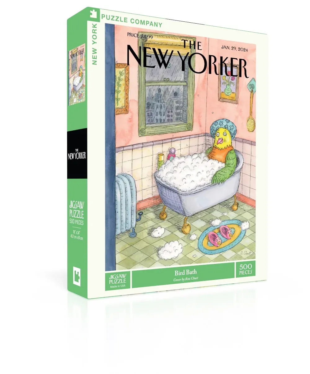 Bird Bath 500pc New York Puzzle Company Jigsaw Puzzle