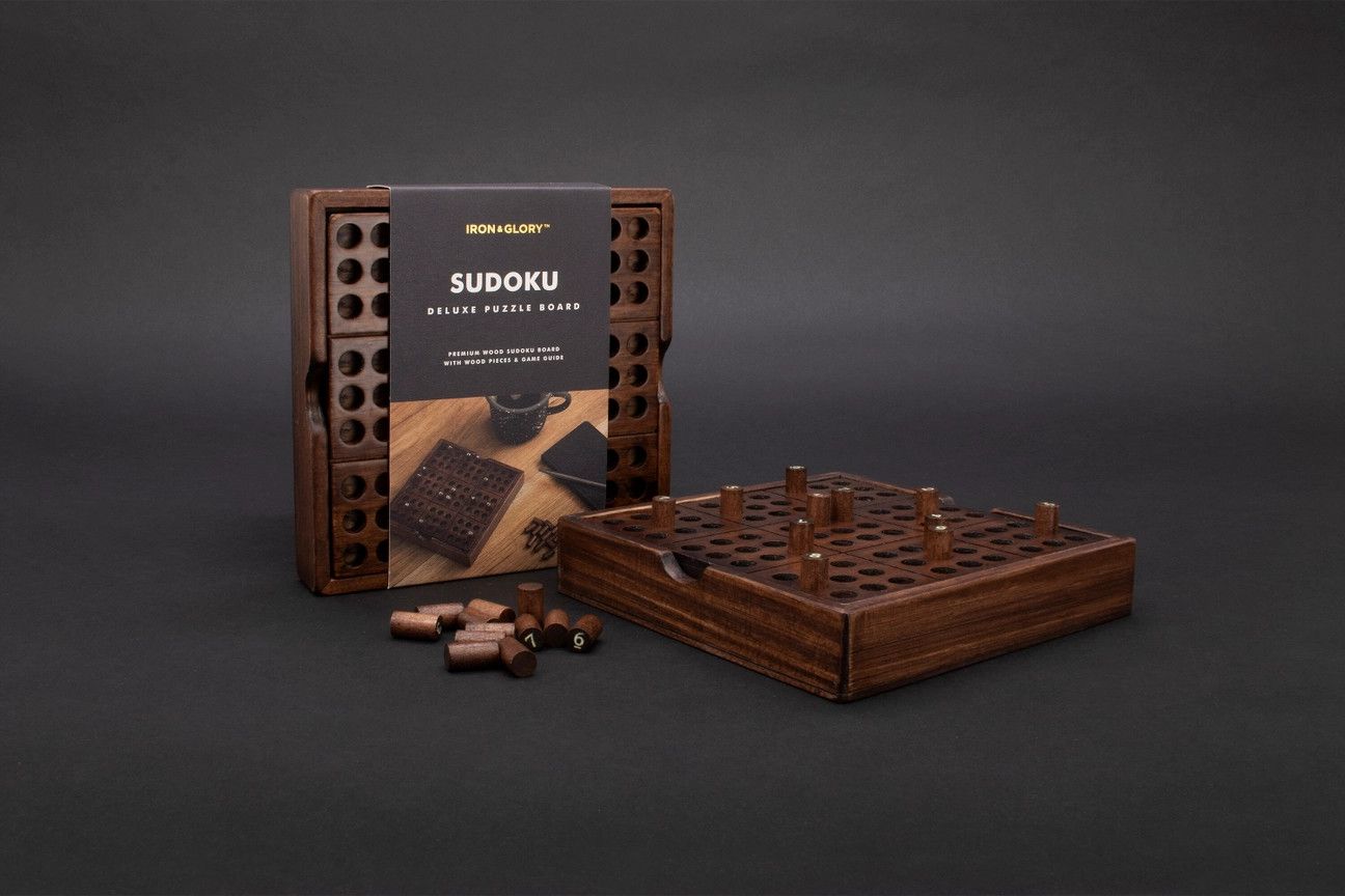 Sudoku - Iron &amp; Glory Wooden Sudoku Puzzle