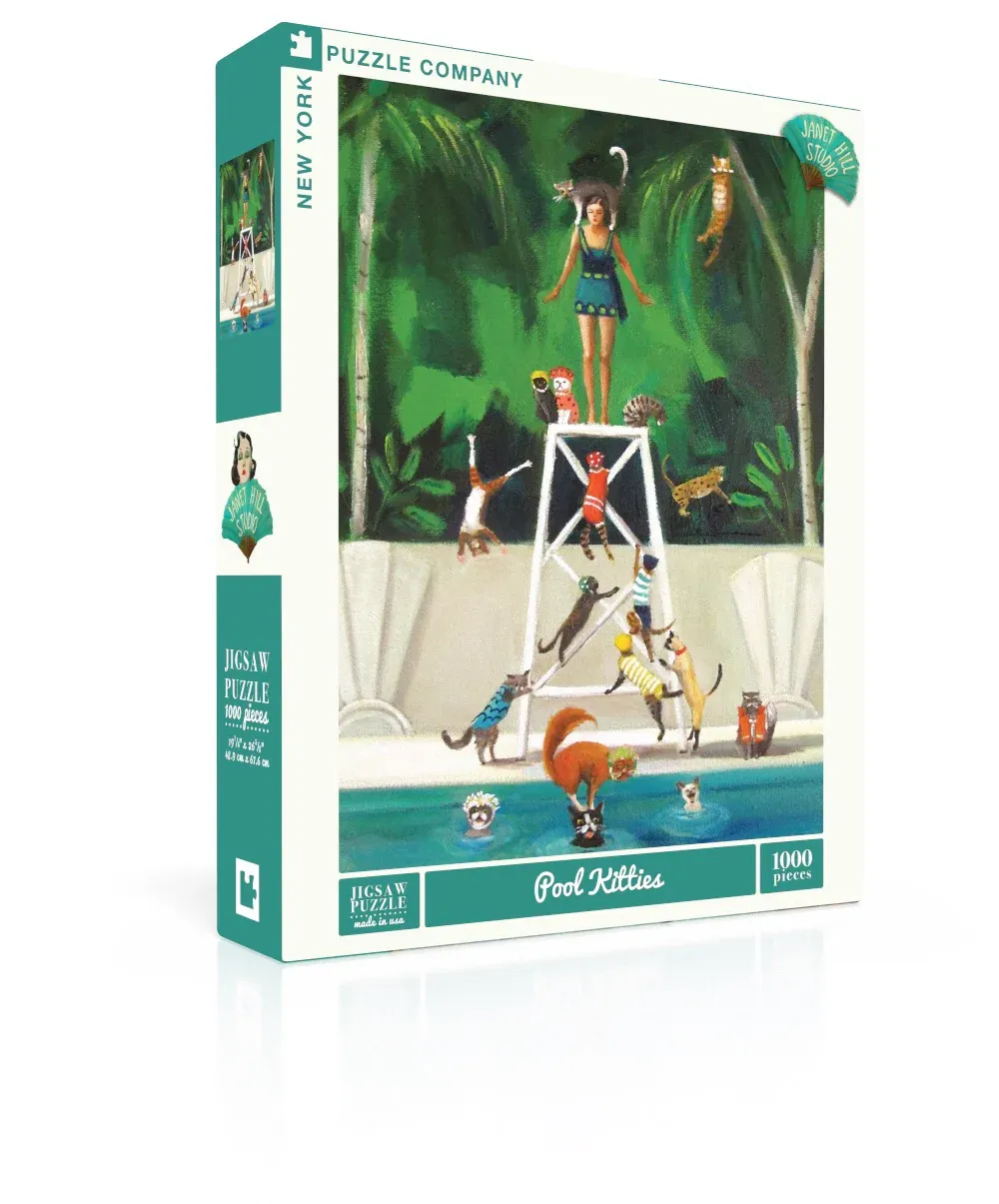 Pool Kitties 1000pc New York Jigsaw Puzzle