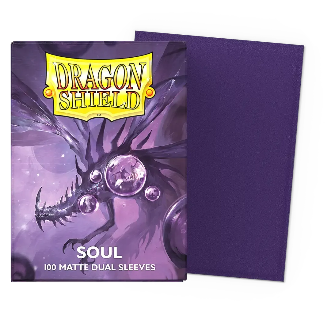 Dragon Shield 100ct Matte Dual Sleeves -  Metallic Purple / Soul