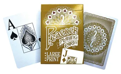 Peacock Playing Card Deck Jumbo Large Print