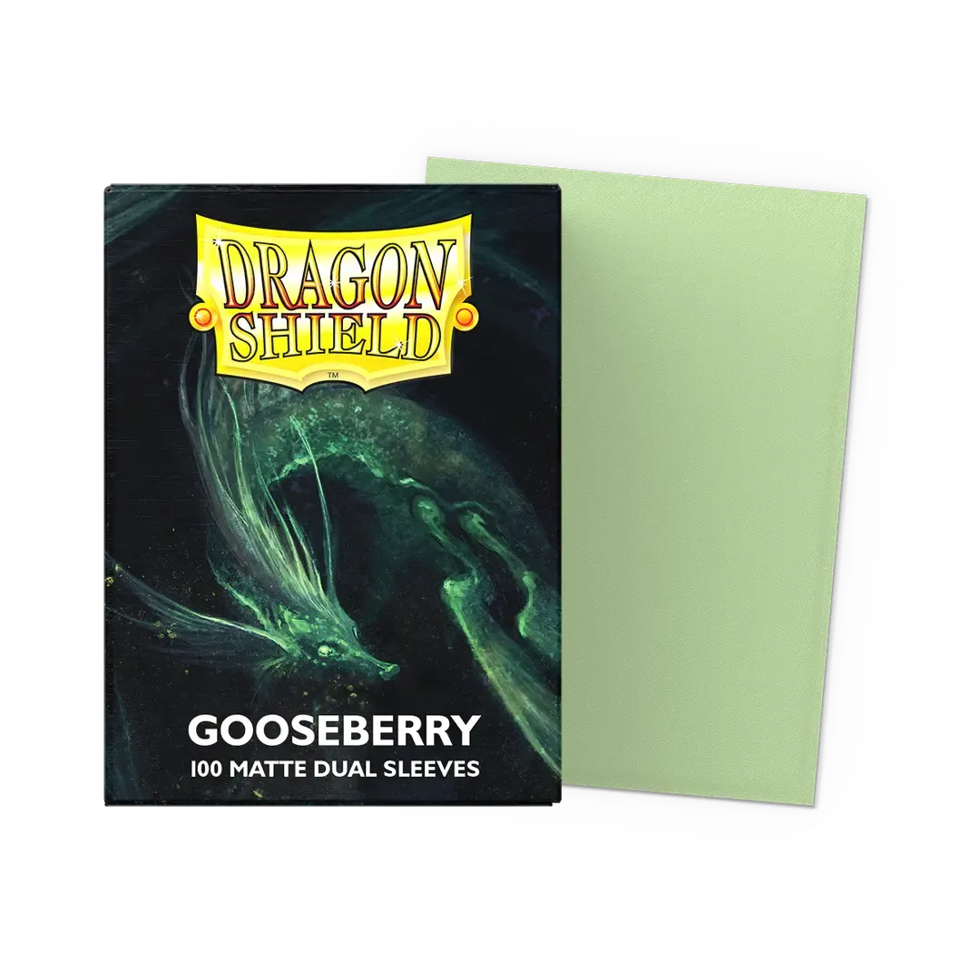 Dragon Shield 100ct Matte Dual Sleeves - Gooseberry