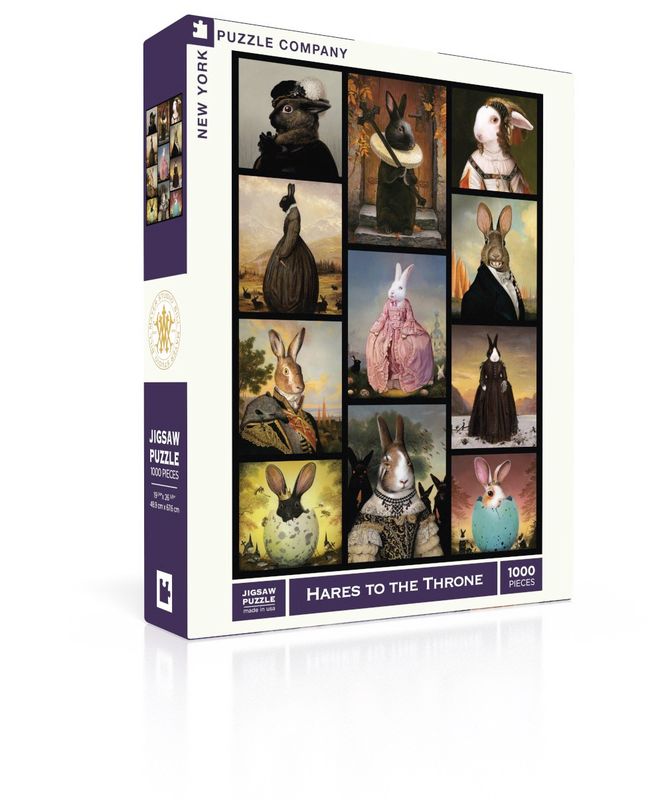 Hares to The Throne 1000pc New York Puzzle Company Jigsaw Puzzle