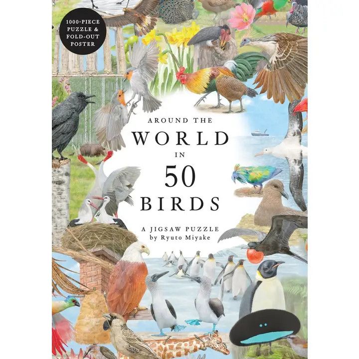 Around the World in 50 Birds 1000pc Puzzle