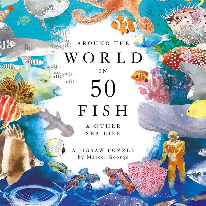 Around the World in 50 Fish 1000pc Puzzle