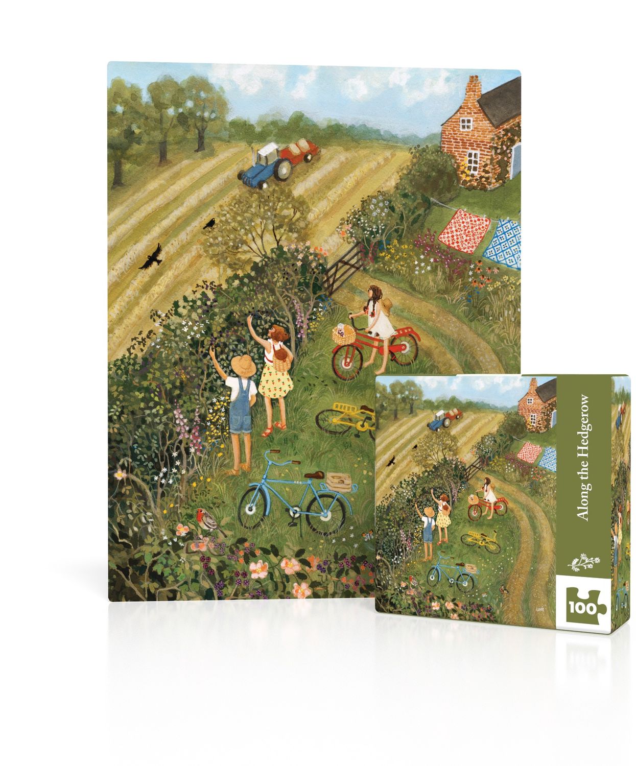 Along the Hedgerow Mini 100pc New York Puzzle Company Jigsaw Puzzle
