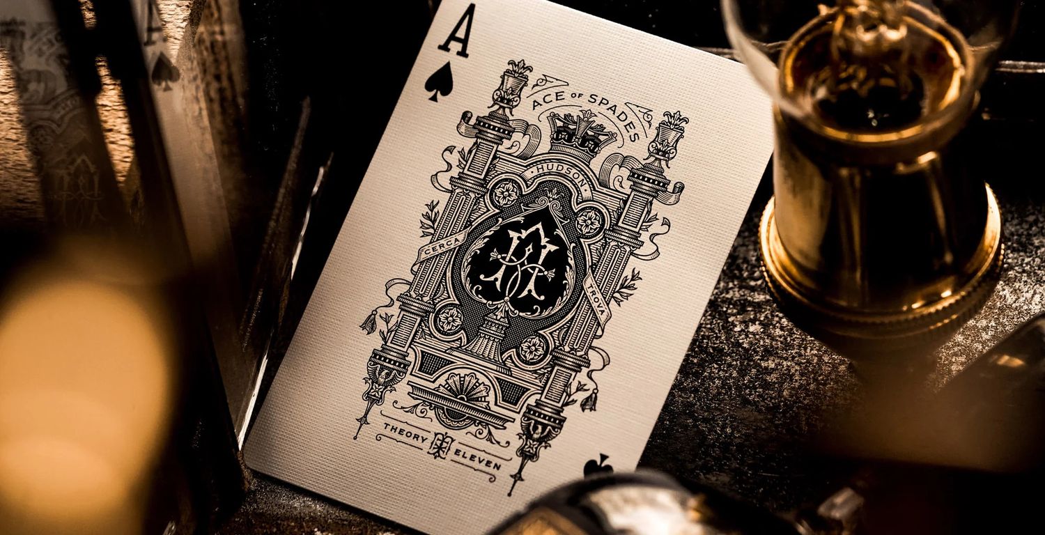 Theory 11 Playing Cards: Black Hudson