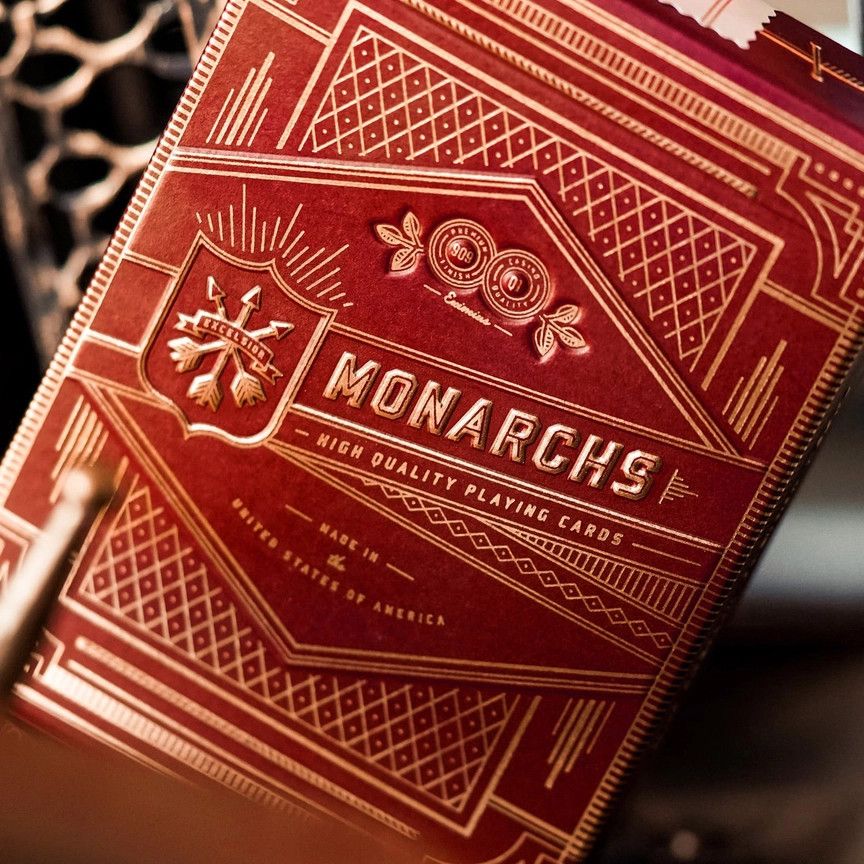 Theory 11 Playing Cards:  Red Monarch