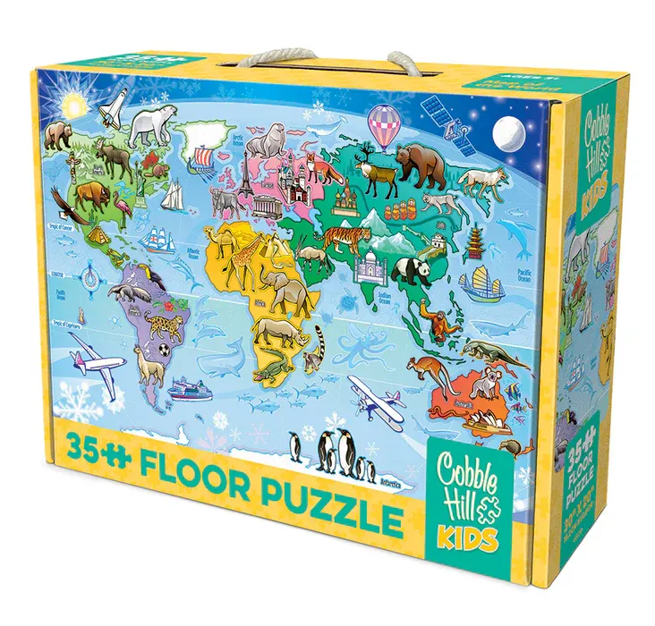 Map of the World 35pc Jigsaw Puzzle