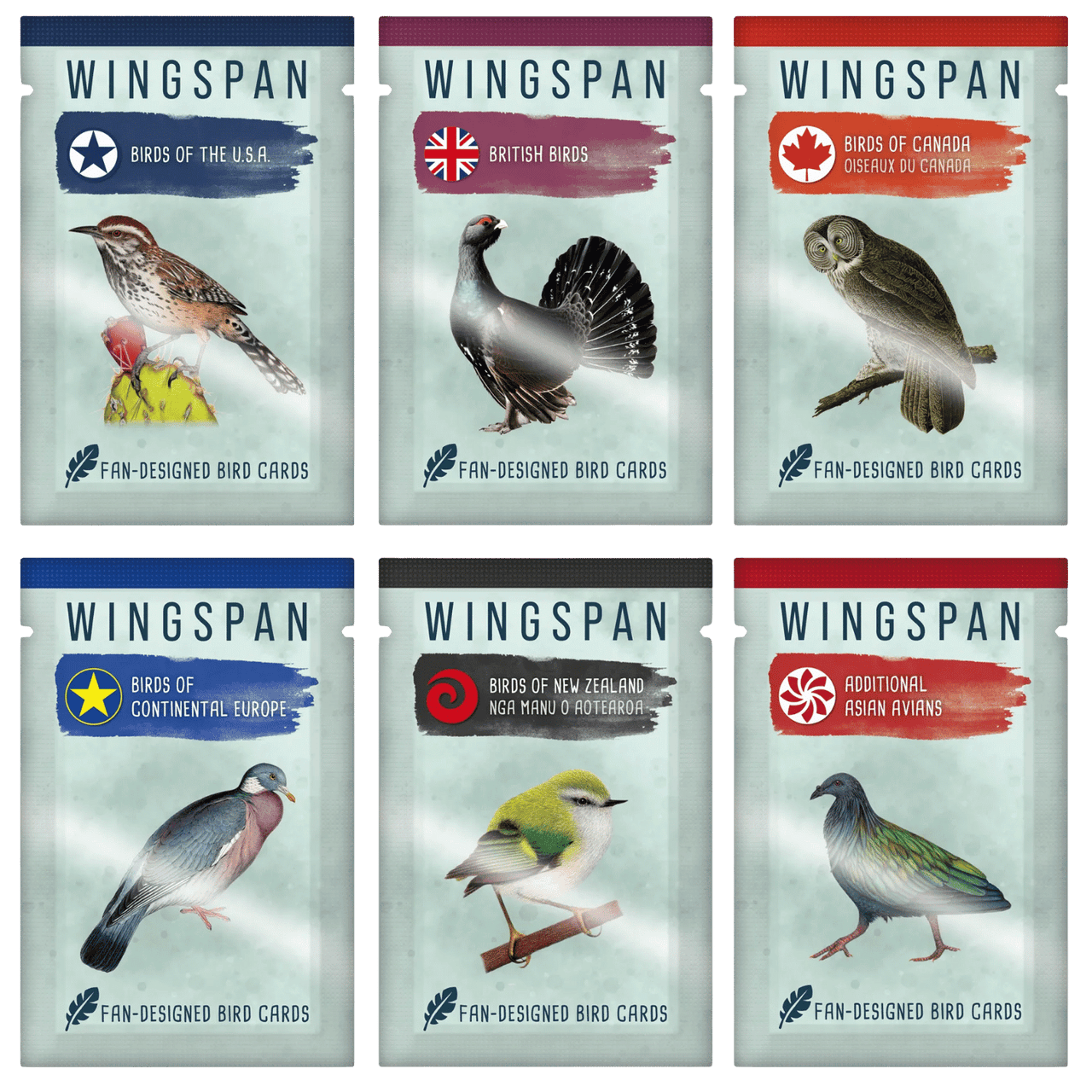 Wingspan: Fan-Designed Pack (850064100303, 850064100266)