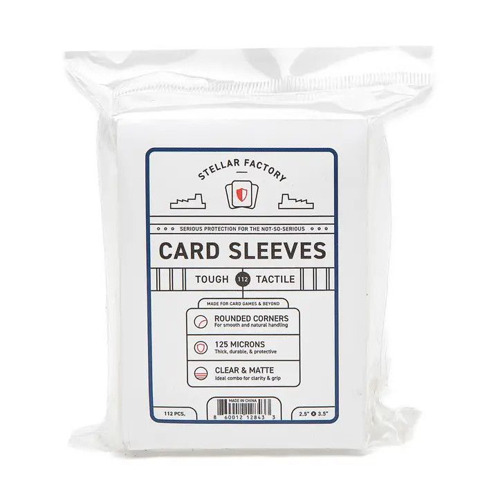 Stellar Factory Premium Card Sleeves, Rounded, 2.5" X 3.5"