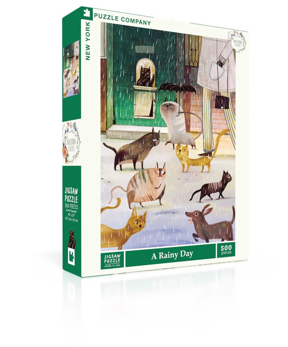 A Rainy Day 500pc New York Puzzle Company Jigsaw Puzzle