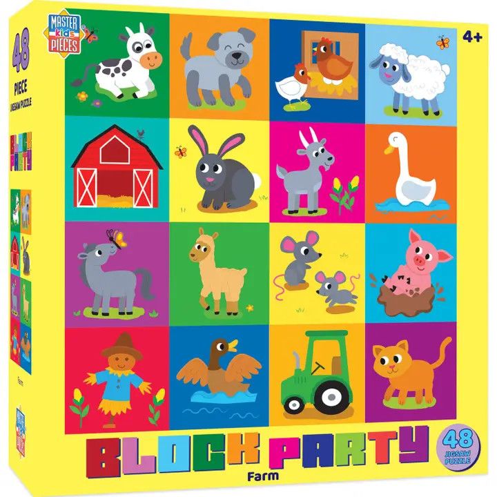 Block Party - Farm 48 Piece Jigsaw Puzzle
