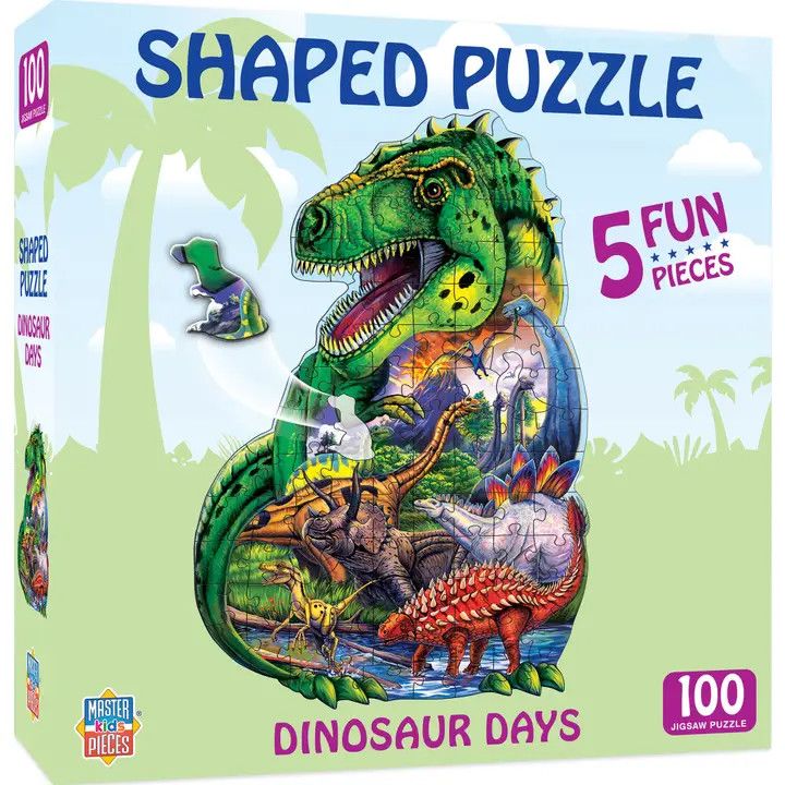 Dinosaur Days - 100 Piece Shaped Puzzle