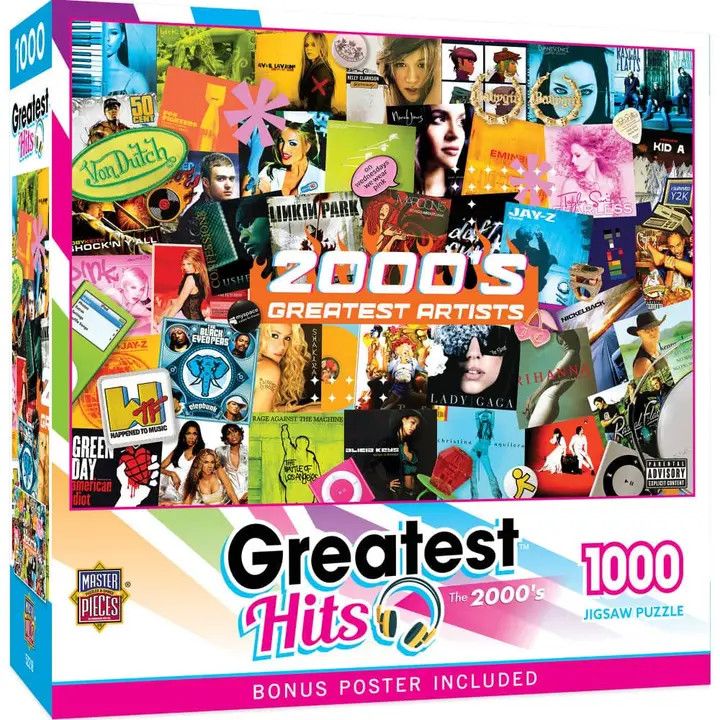 Greatest Hits - 2000's Artists 1000 Piece Jigsaw Puzzle