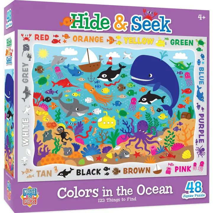 Hide &amp; Seek - Colors in the Ocean 48 Piece Puzzle