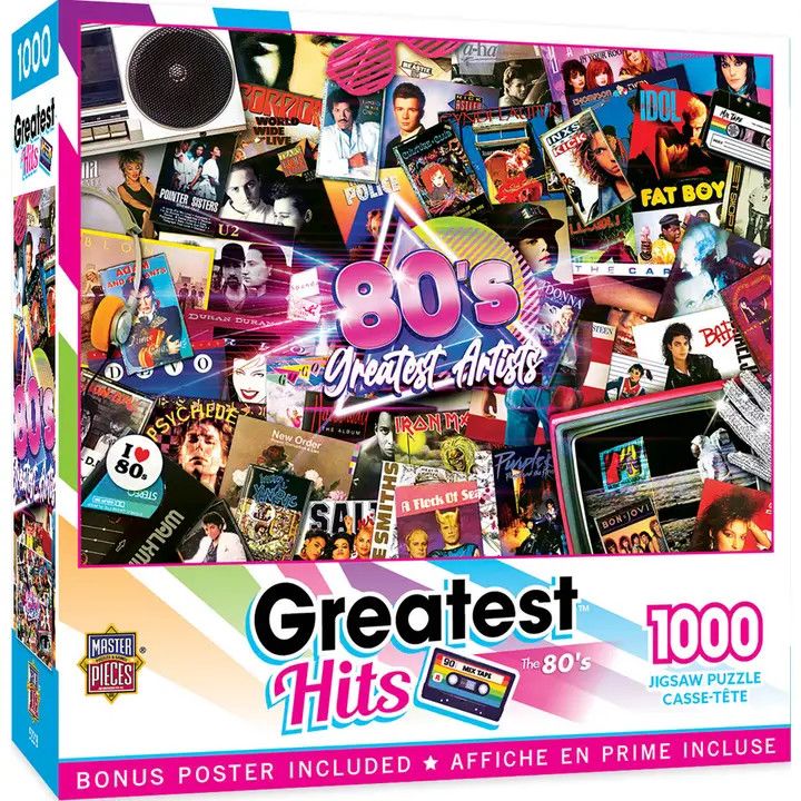 Greatest Hits - 80's Artists 1000 Piece Puzzle