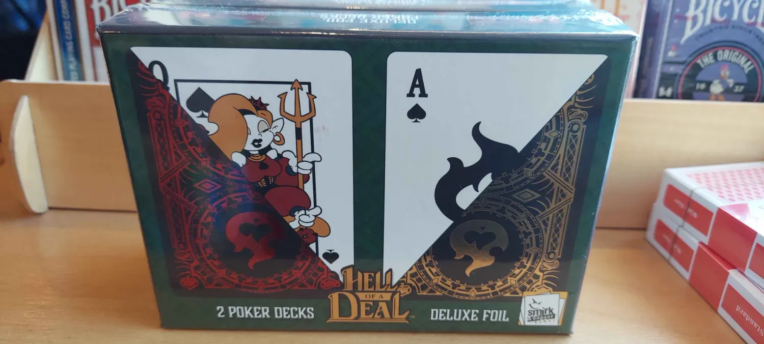 Hell of a Deal Deluxe Foil Dual Pack Poker Deck Bundle