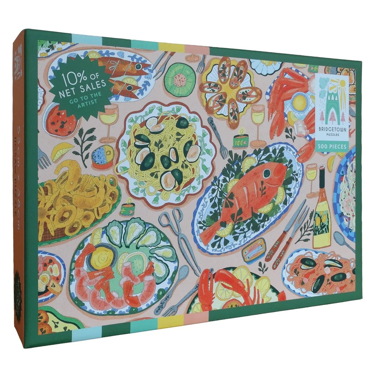 Fish Feast 500pc Bridgetown Puzzles Jigsaw Puzzle