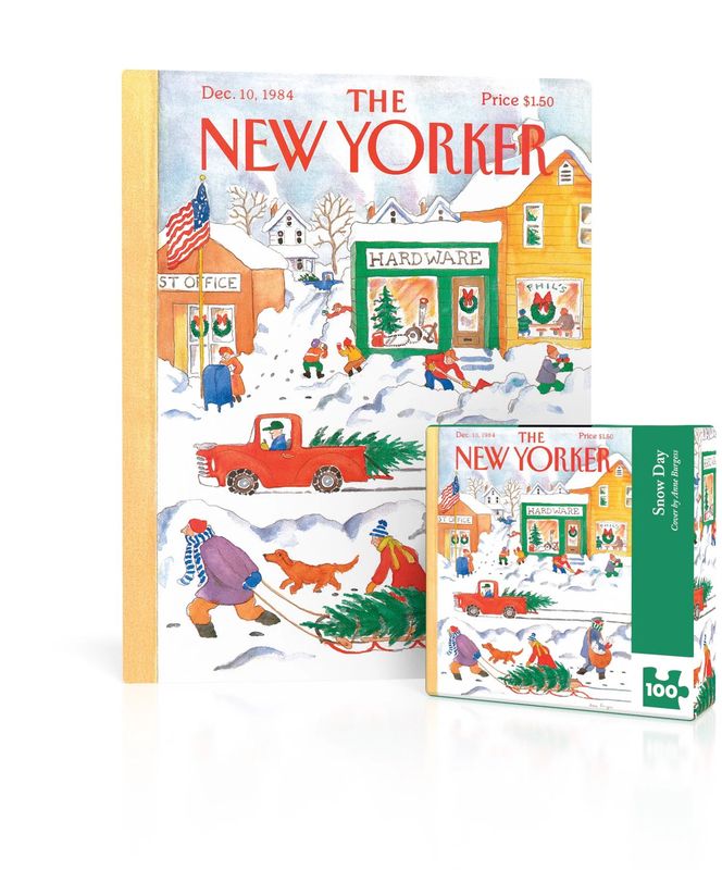 Snow Day Mini 100pc New York Puzzle Company Jigsaw Puzzle