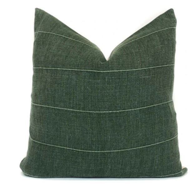 Vintage Green Pillow 22&quot;
