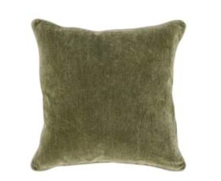 Heirloom Velvet Moss Pillow 22&quot;