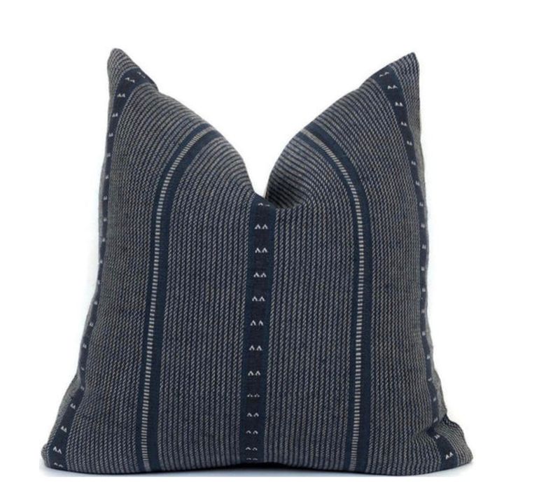 Florence Navy Pillow 22&quot;
