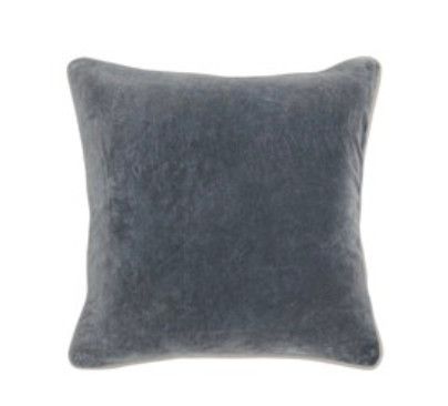 Heirloom Velvet Stone Gray Pillow 18&quot;