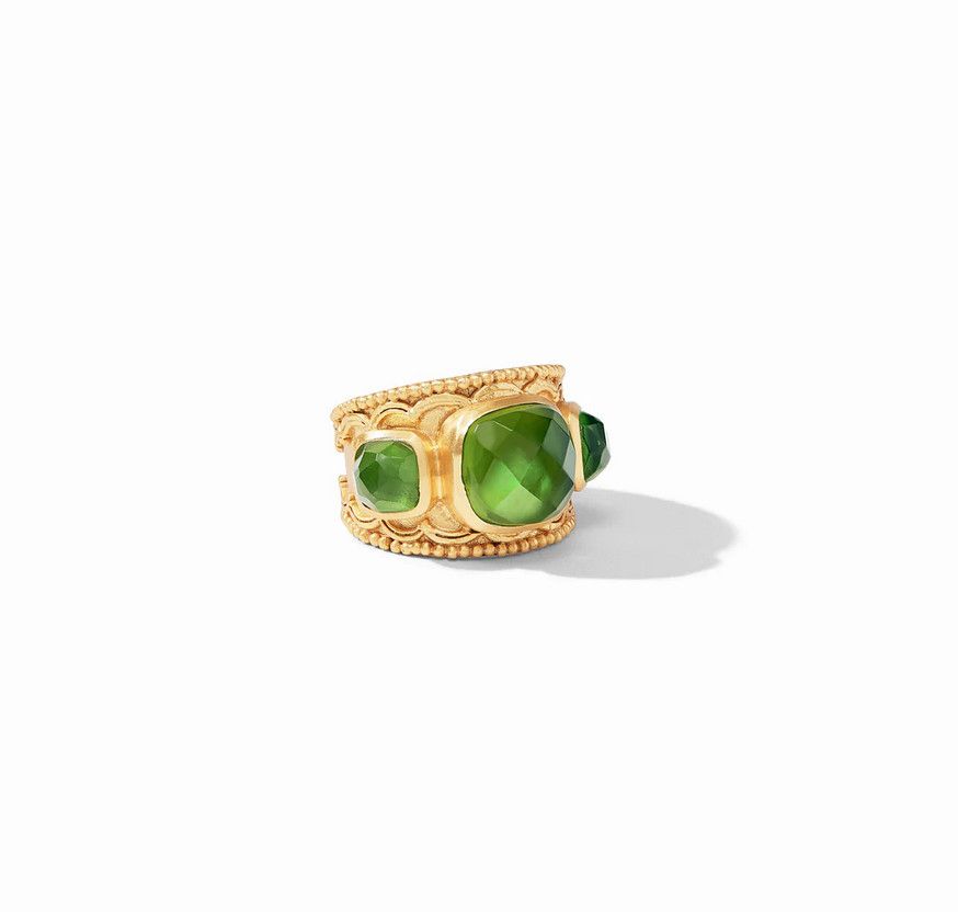 Trieste Statement Ring - Jade Green - 7