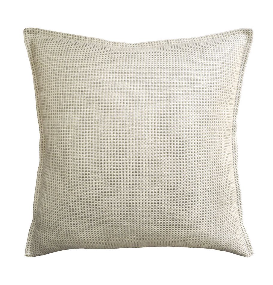 Kumano Weave Ivory/Linen Pillow 22&quot;