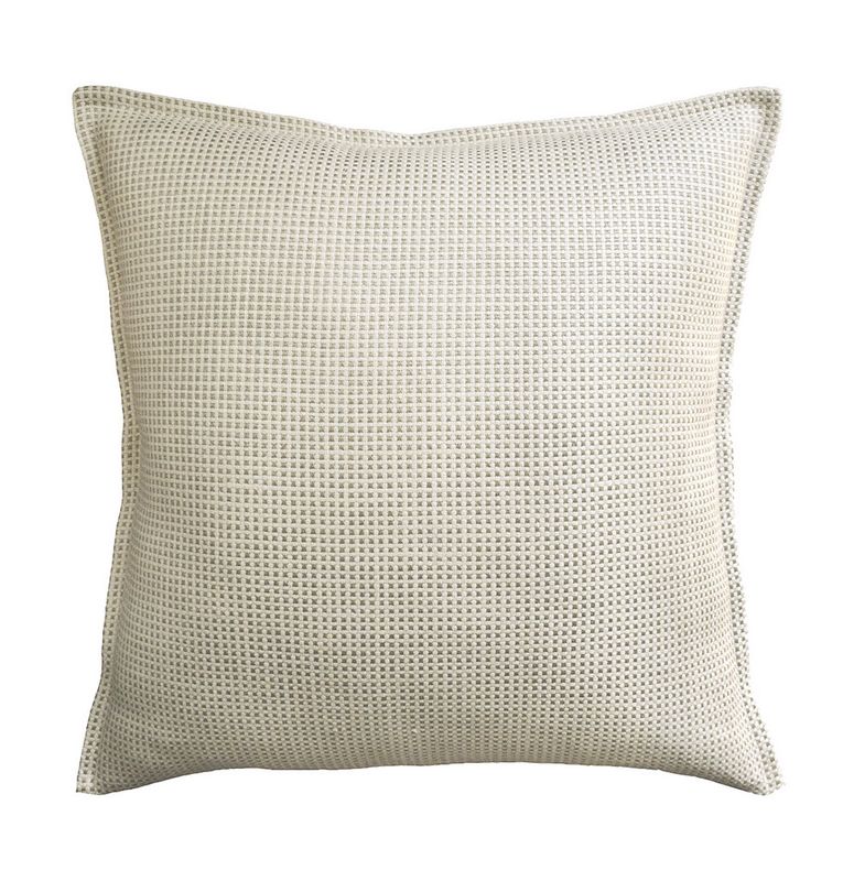Kumano Weave Ivory/Linen Pillow 22&quot;
