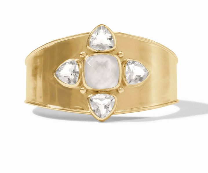 Aquitaine Cuff - iridescent clear crystal
