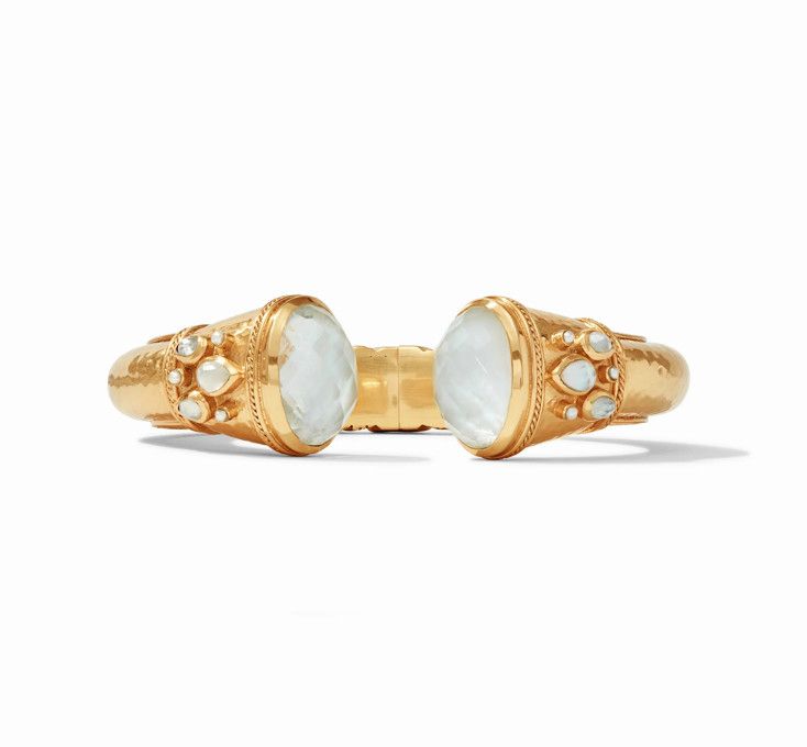 Cannes Cuff - iridescent clear crystal