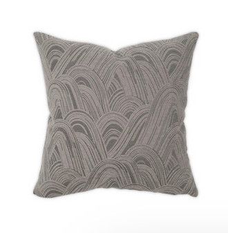 Hidden Hills Charcoal Pillow 22&quot;