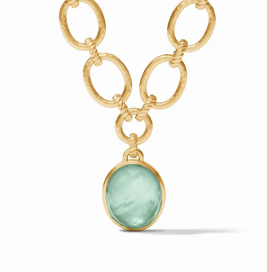 Nassau Statement Necklace - aquamarine