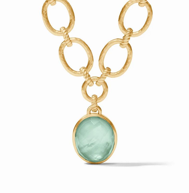 Nassau Statement Necklace - aquamarine