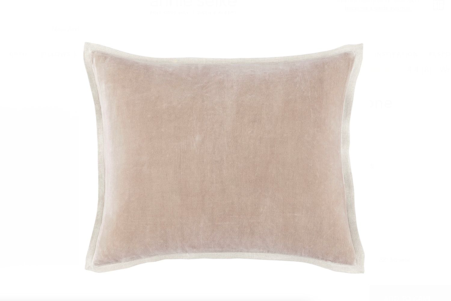Gehry Velvet/Linen Stone Lumbar Pillow 16&quot;