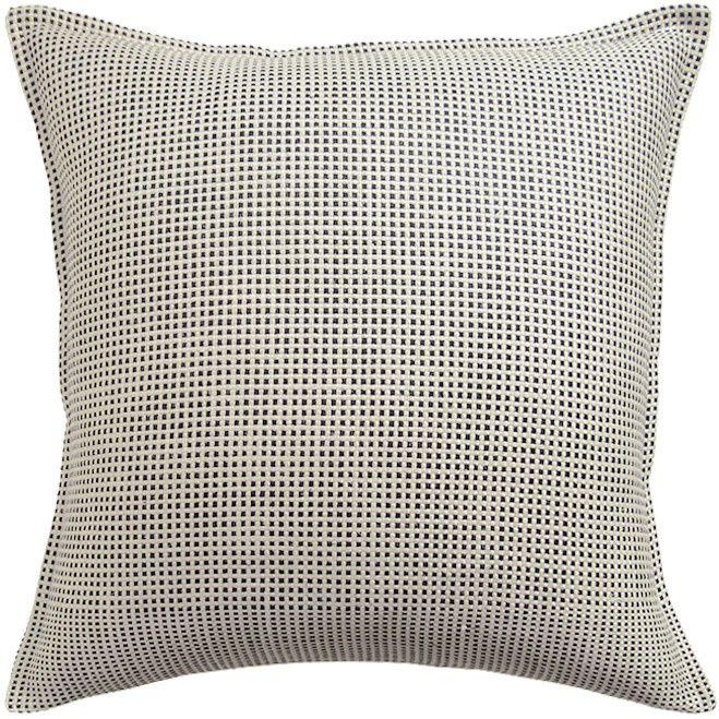 Kumano Weave Ivory/Onyx Pillow 22&quot;