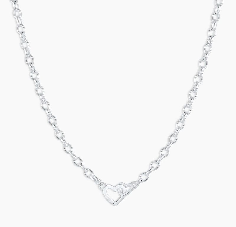 Parker Heart Mini Necklace- silver